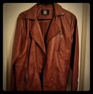 Faux leather jacket